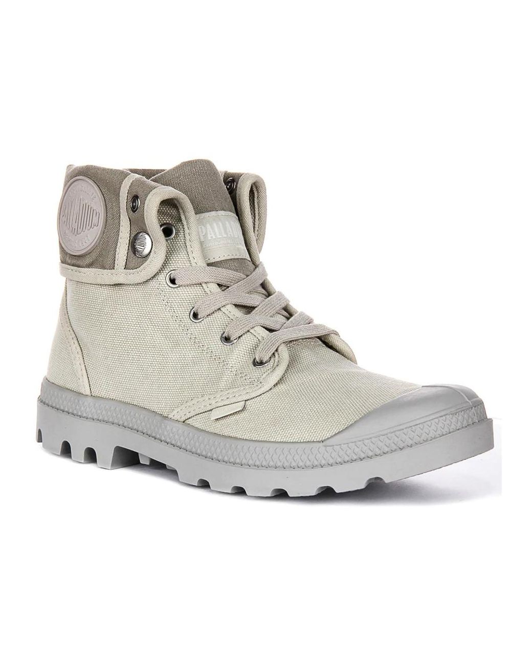 Palladium Gray Lace-Up Boots for men