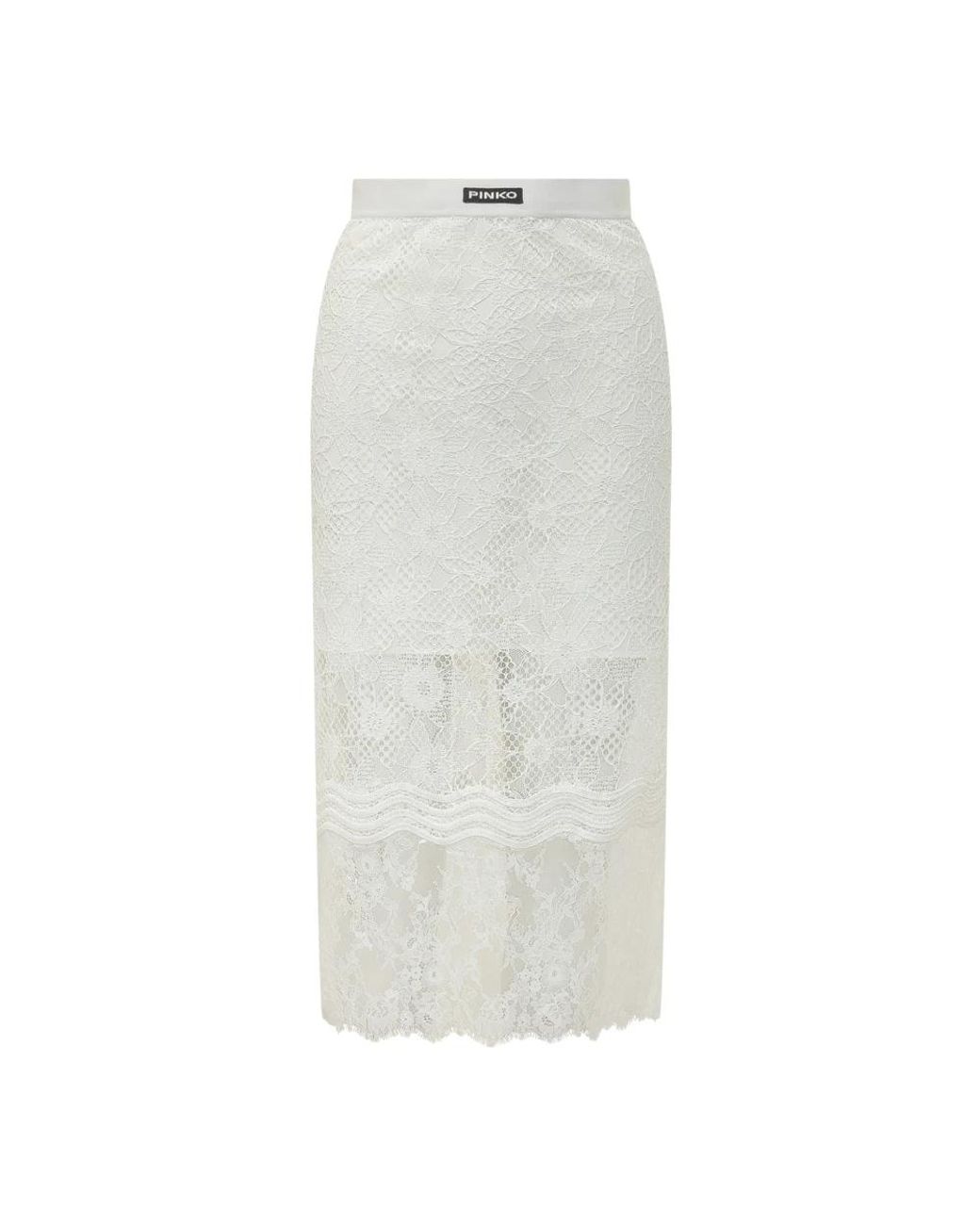 Pinko Gray Midi Skirts