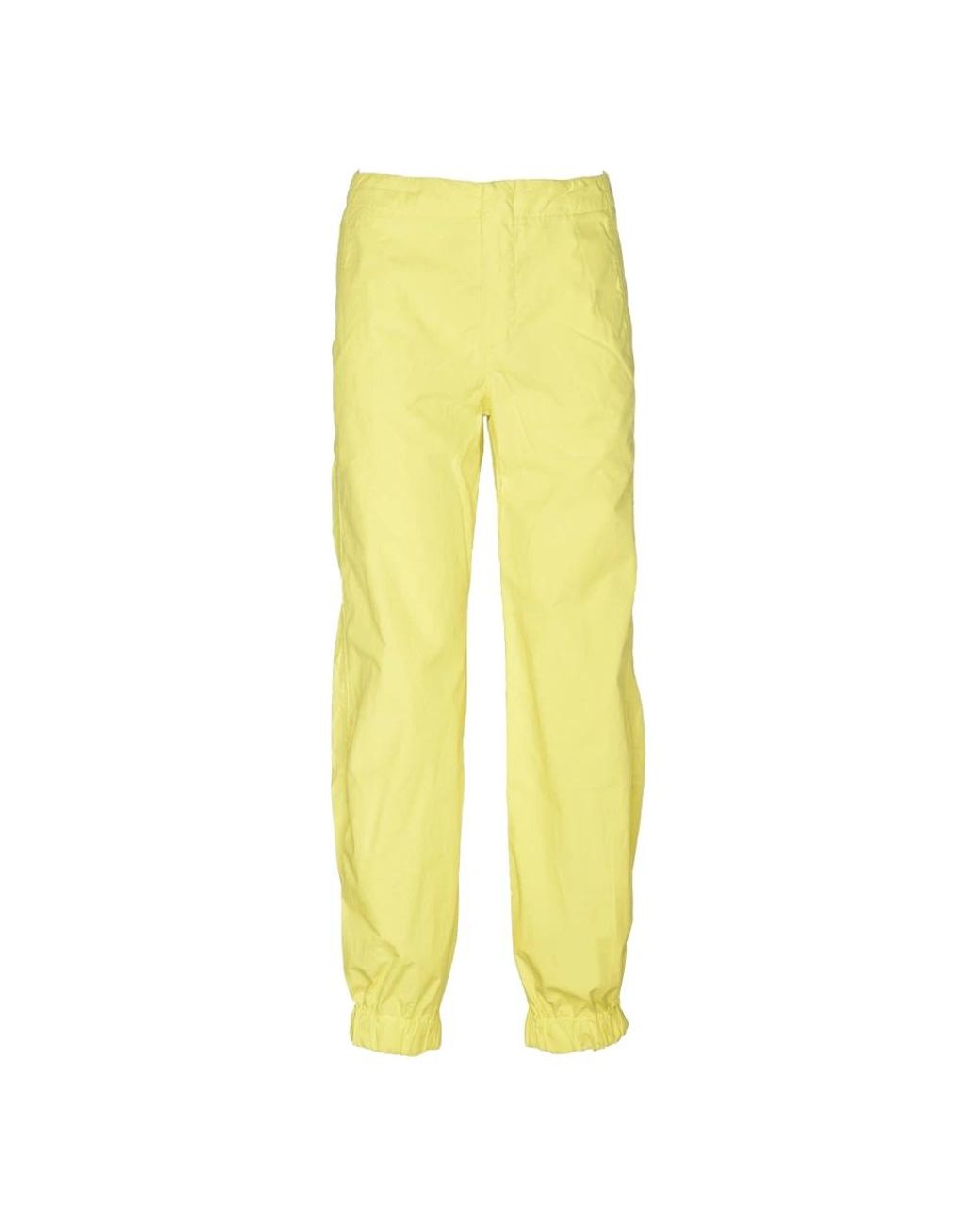 Dondup Yellow Straight Trousers