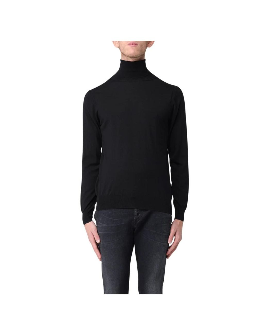 Paolo Pecora Black Turtlenecks for men