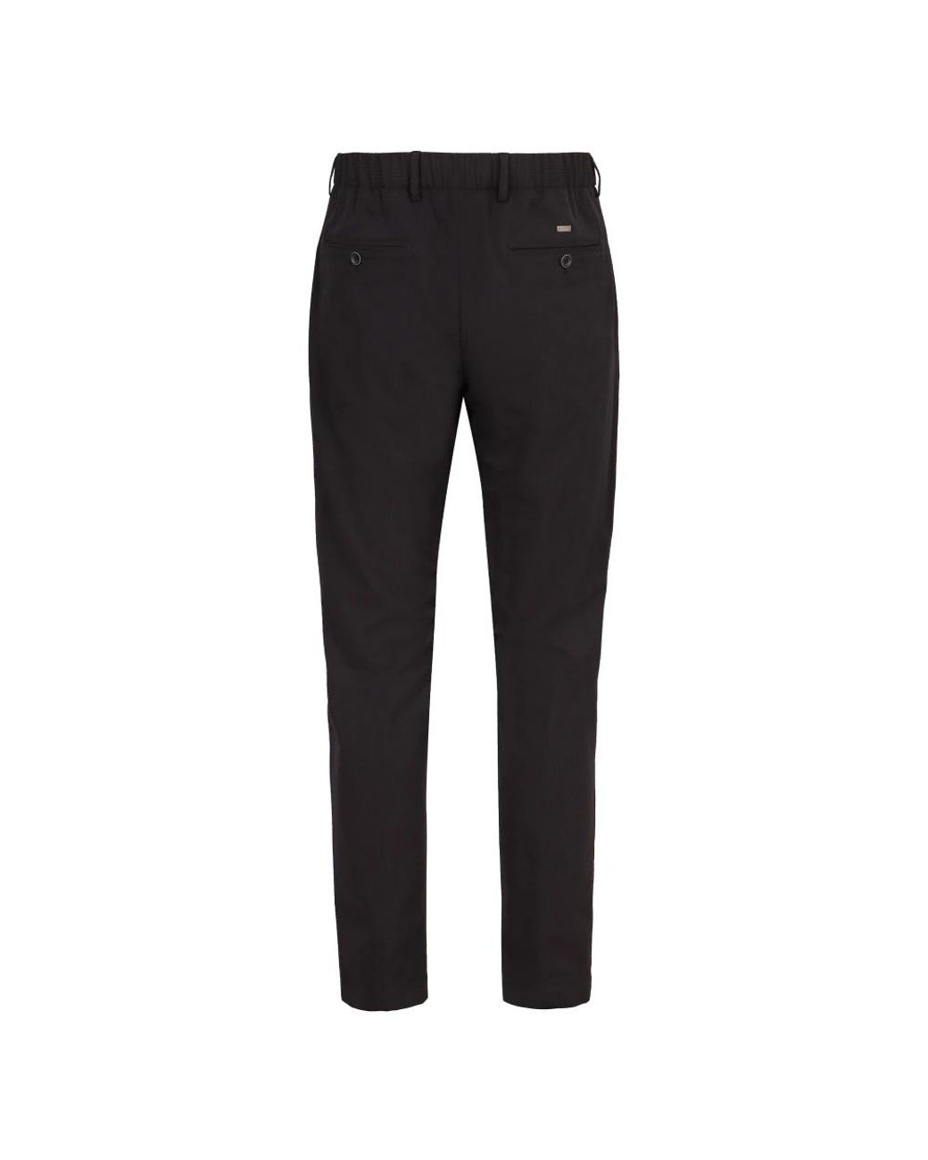 Herno Black Straight Trousers for men