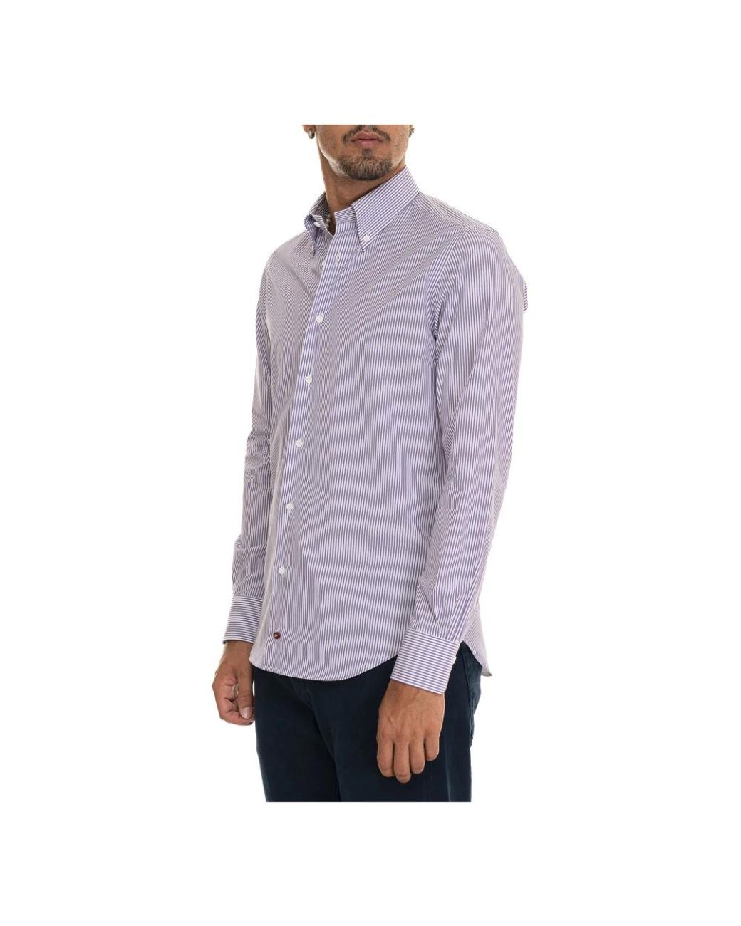 Carrel Purple Casual Shirts for men