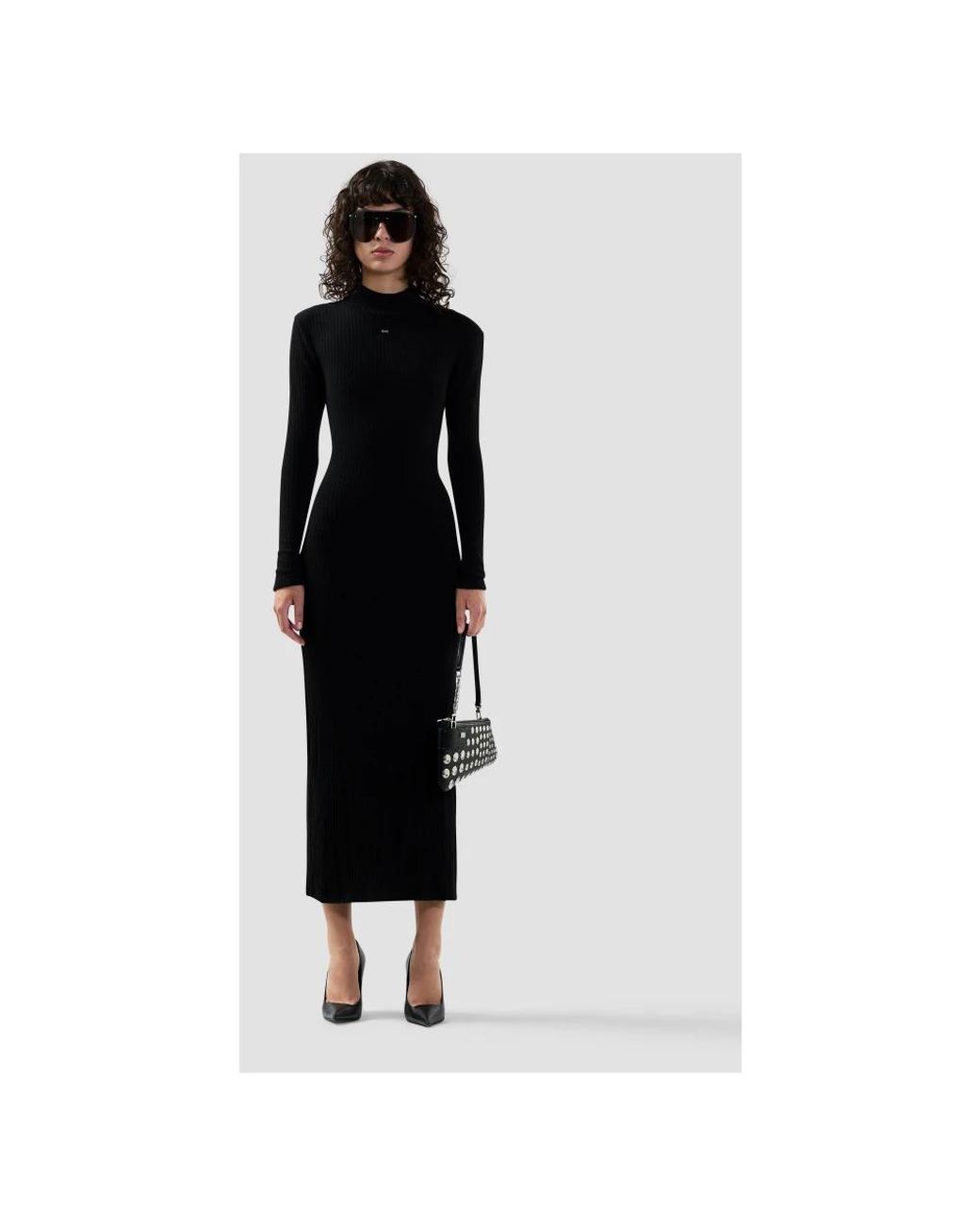 Gcds Black Knitted Dresses