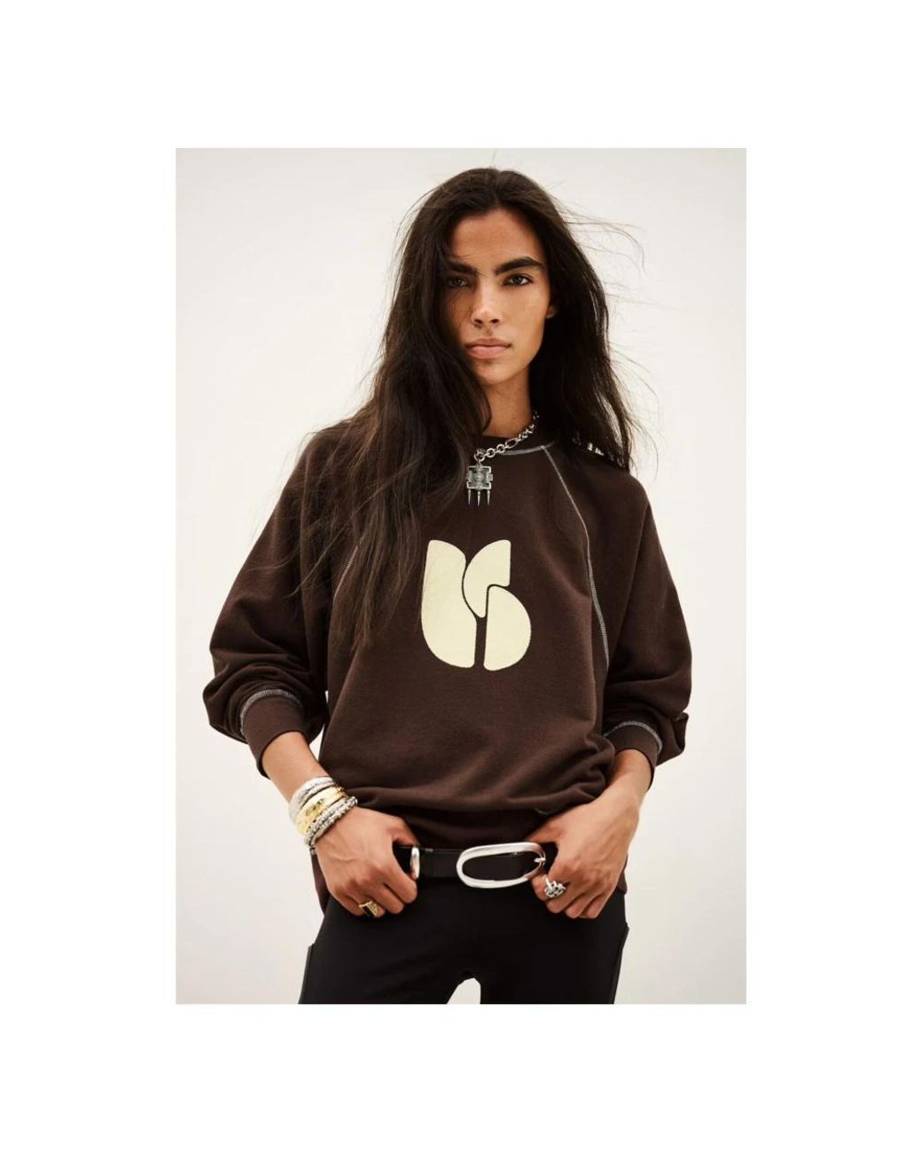 Ba&sh Brown Bart Pullover