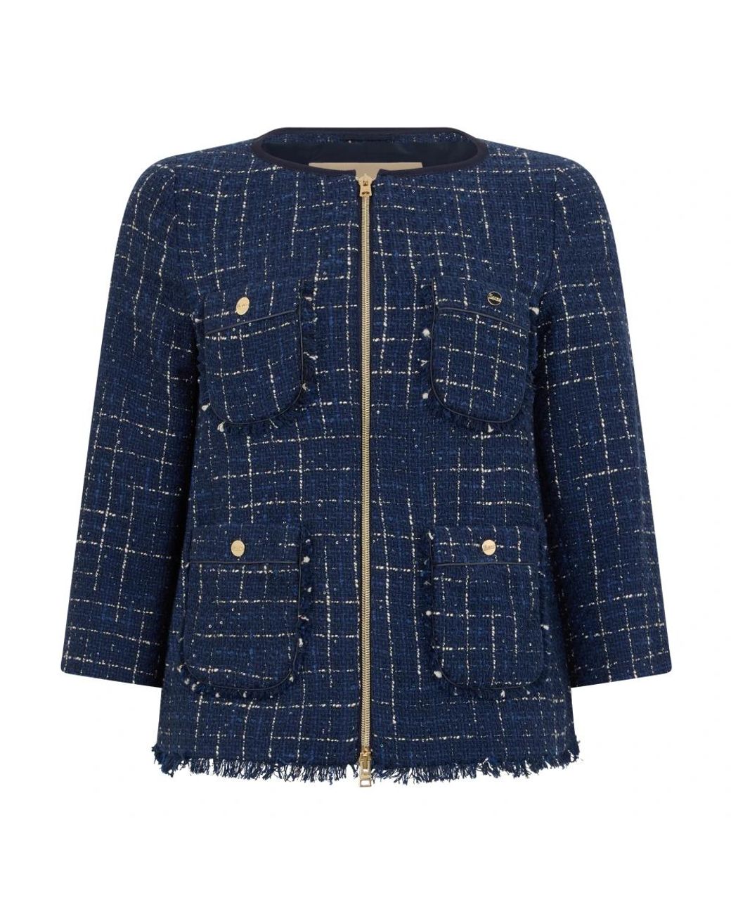 Herno Blue Tweed Jackets