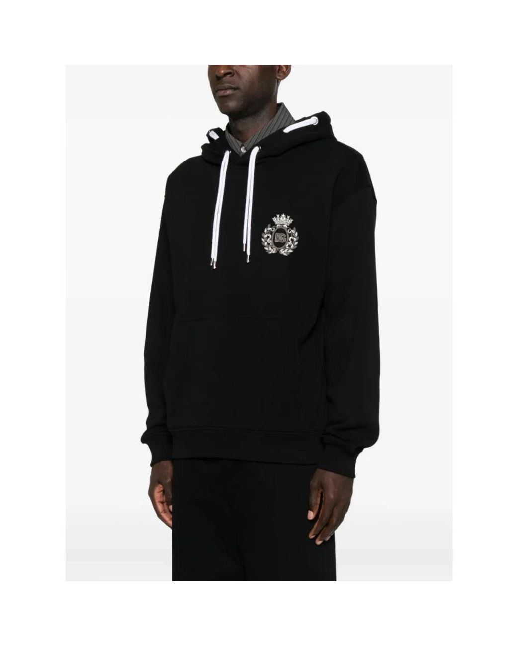 Dolce & Gabbana Black Hoodies for men