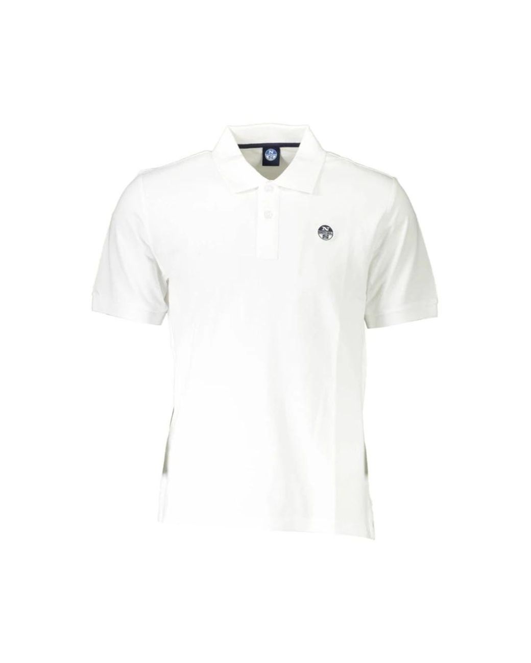 North Sails Tops ,Wit ,Katoen Witte Katoenen Poloshirt in het White voor heren