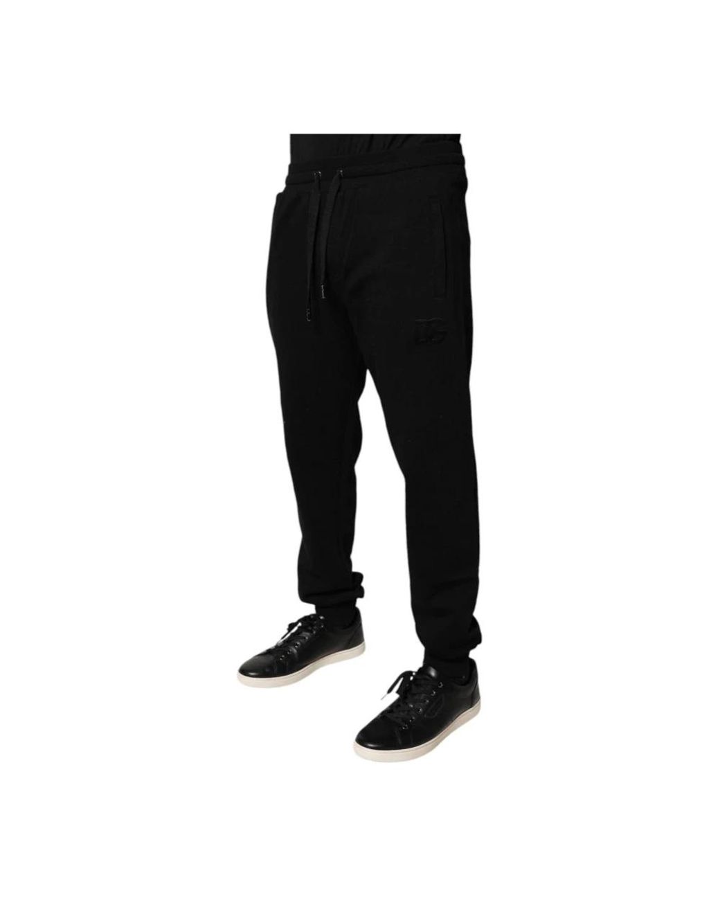 Dolce & Gabbana Black Sweatpants for men