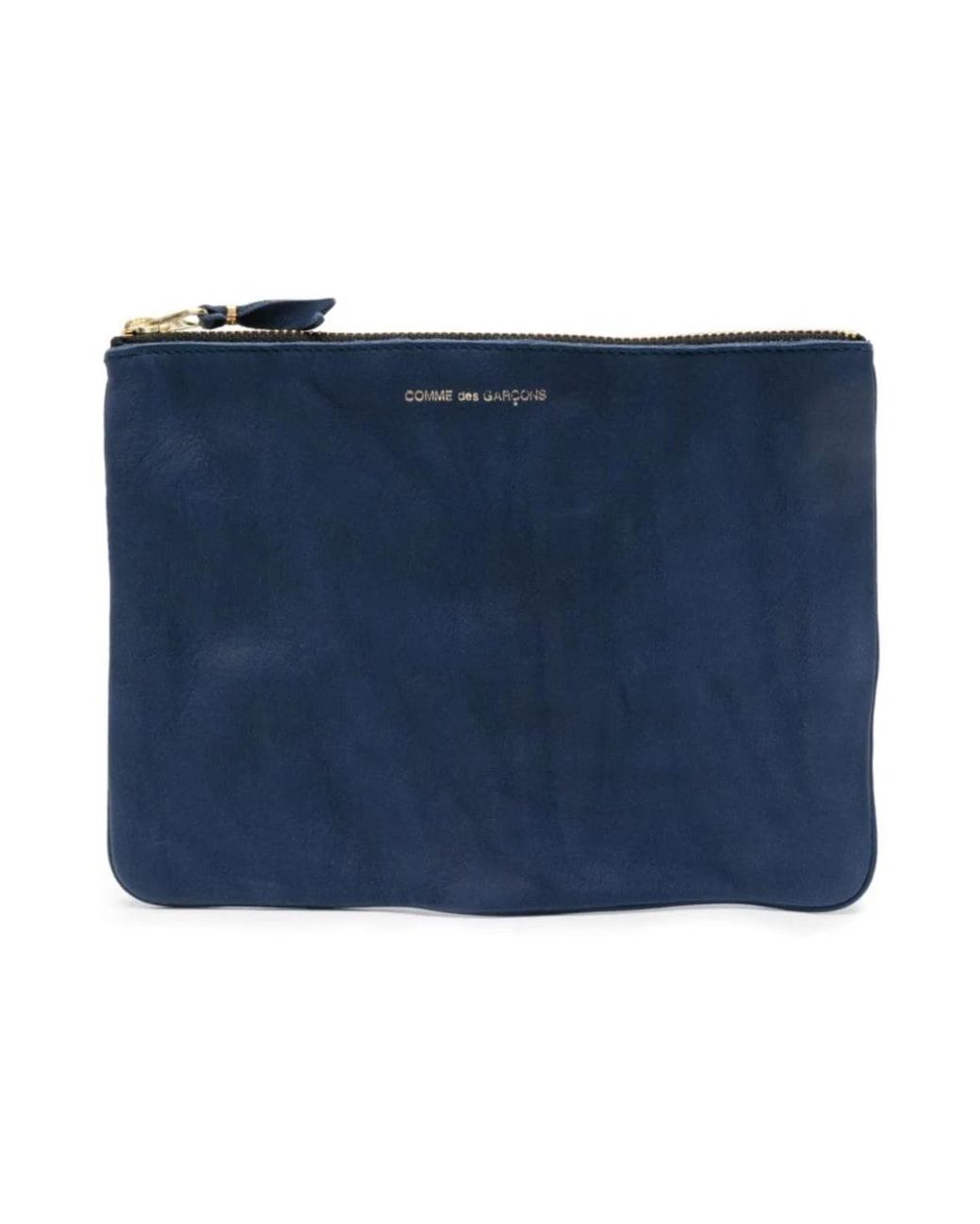 Comme des Garçons Washed Leather Pouch in Blue für Herren