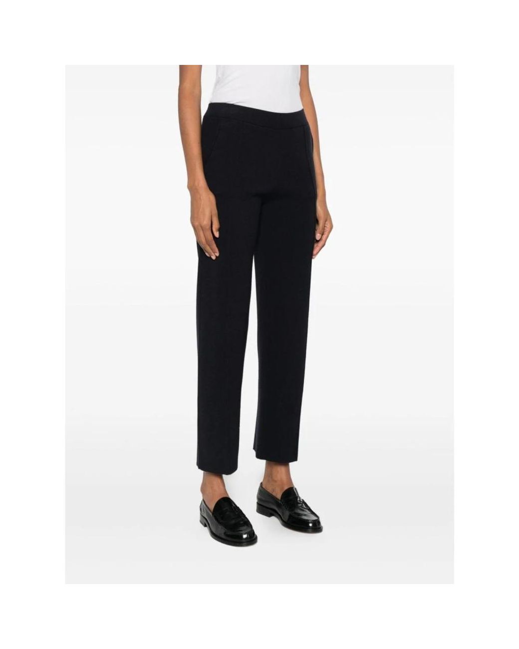 Max Mara Black Straight Trousers