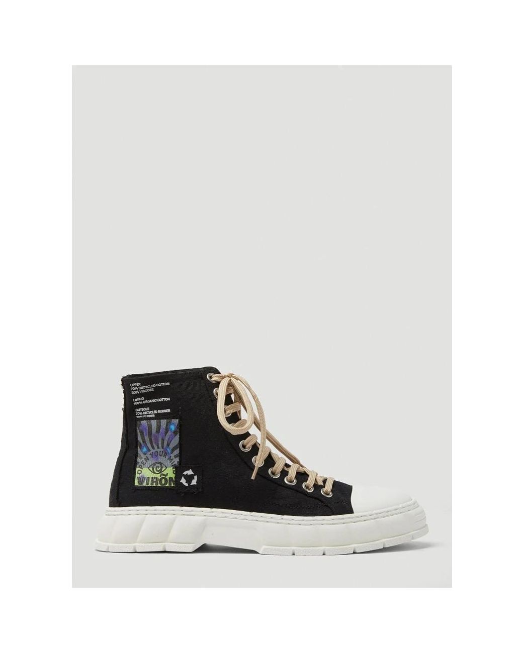 Viron Black Lace-Up Boots for men