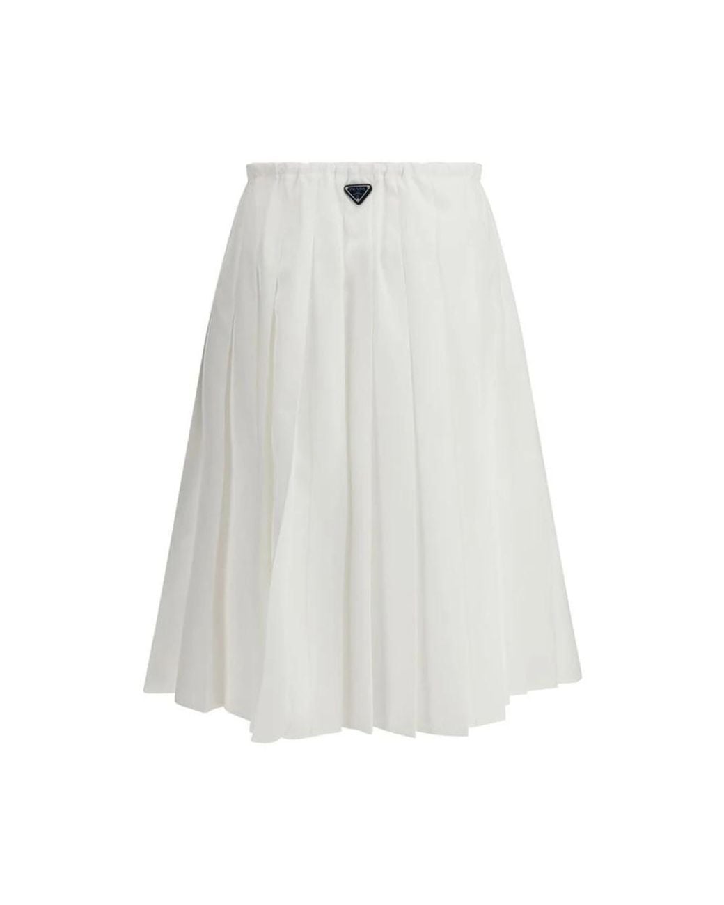 Prada White Midi Skirts