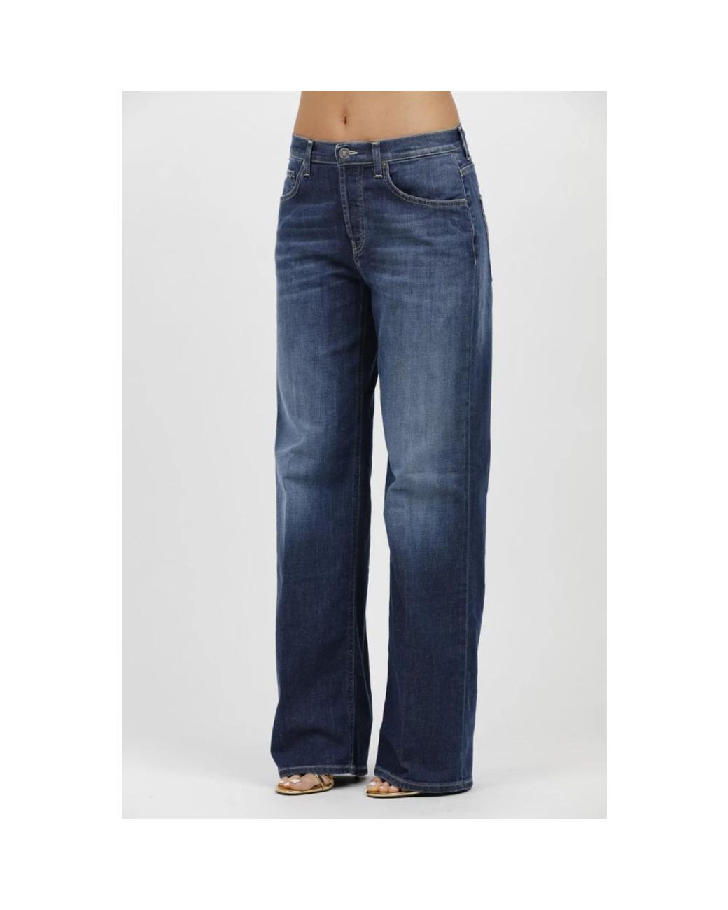 Dondup Blue Wide Jeans