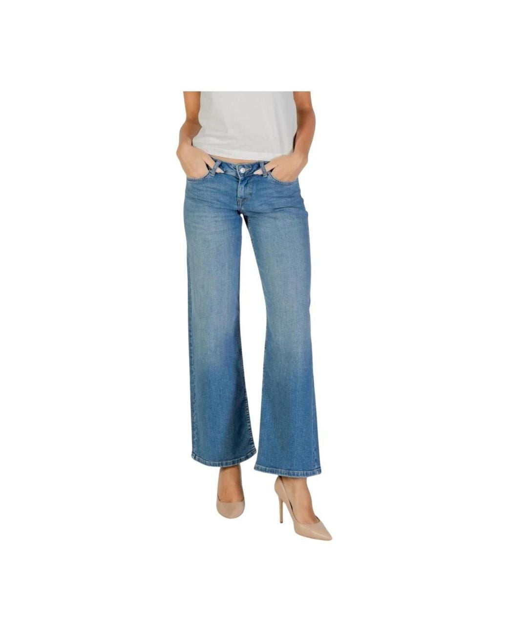 ONLY Blue Wide Jeans