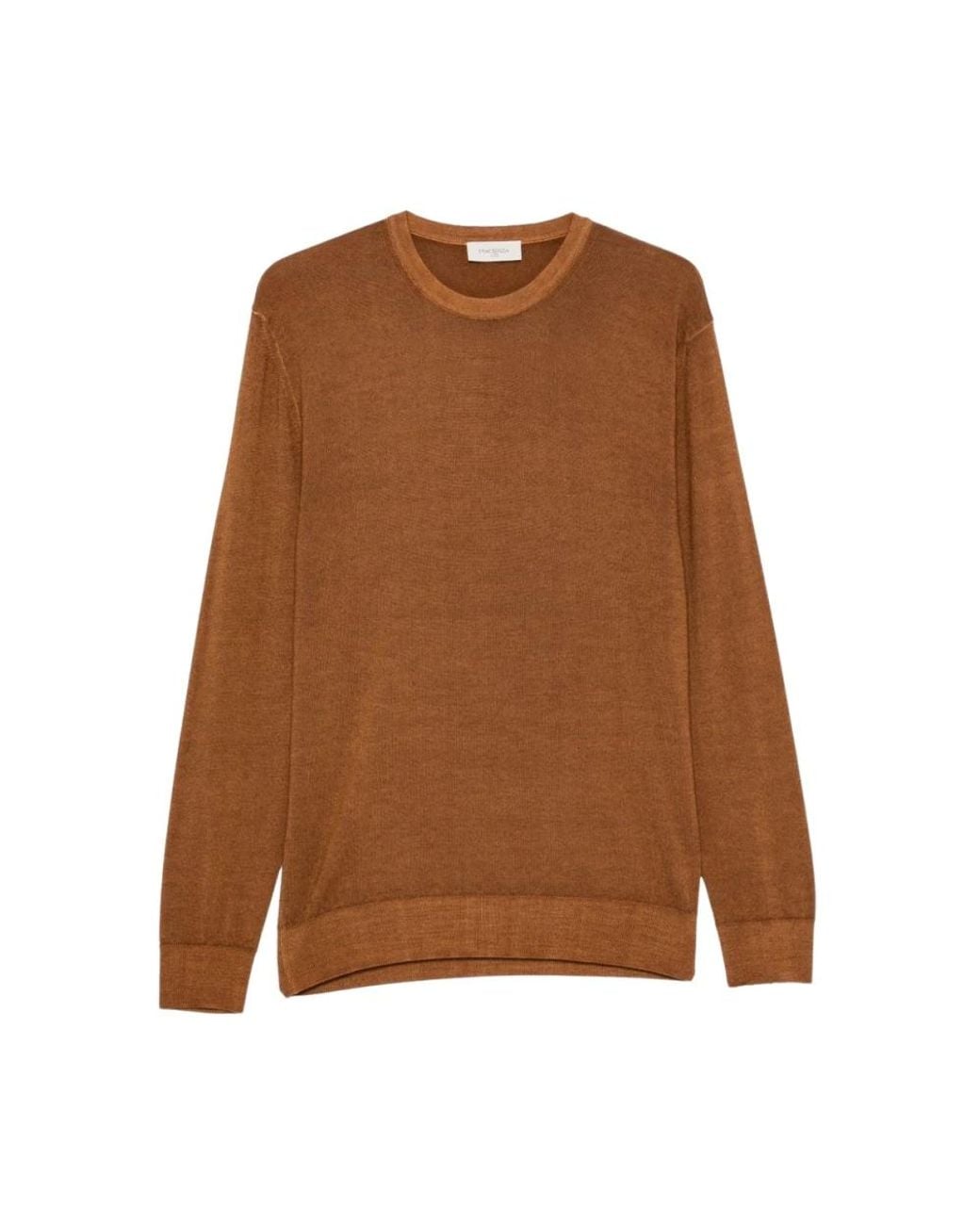 Piacenza 1733 Brown Round-Neck Knitwear for men