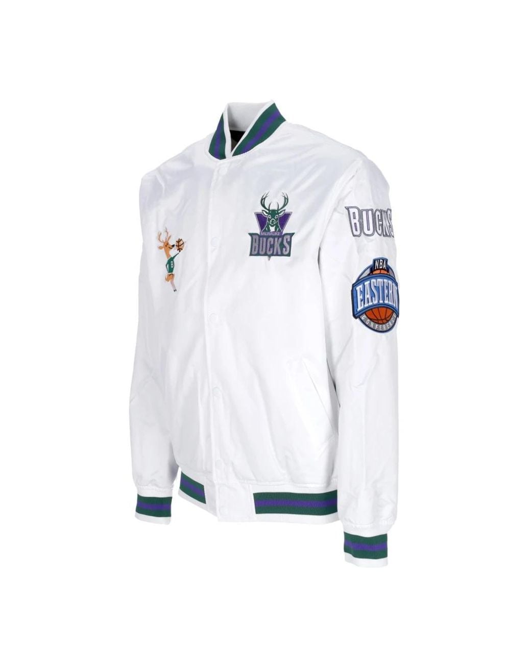 Mitchell & Ness White Bomber Jackets for men