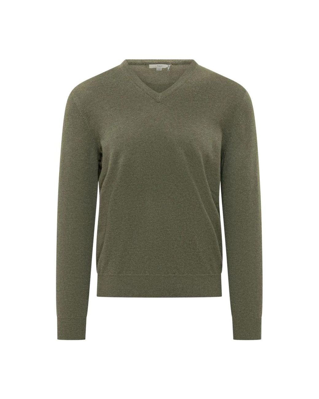 Malo Green V-Neck Knitwear for men