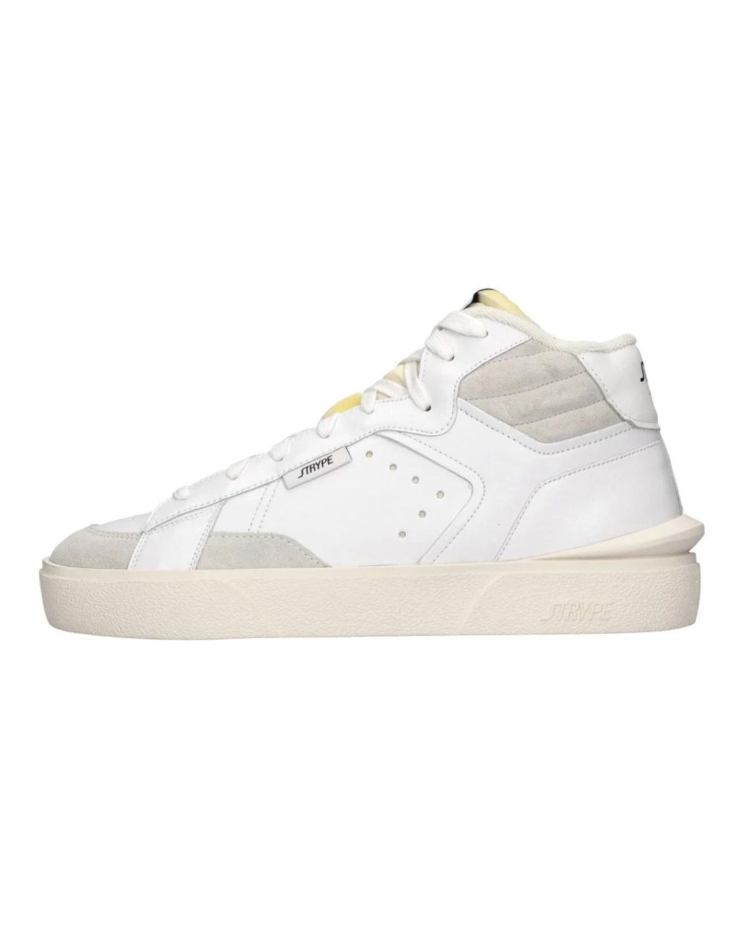 Strype Schoenen ,Wit ,Leer Sneakers in het White voor heren