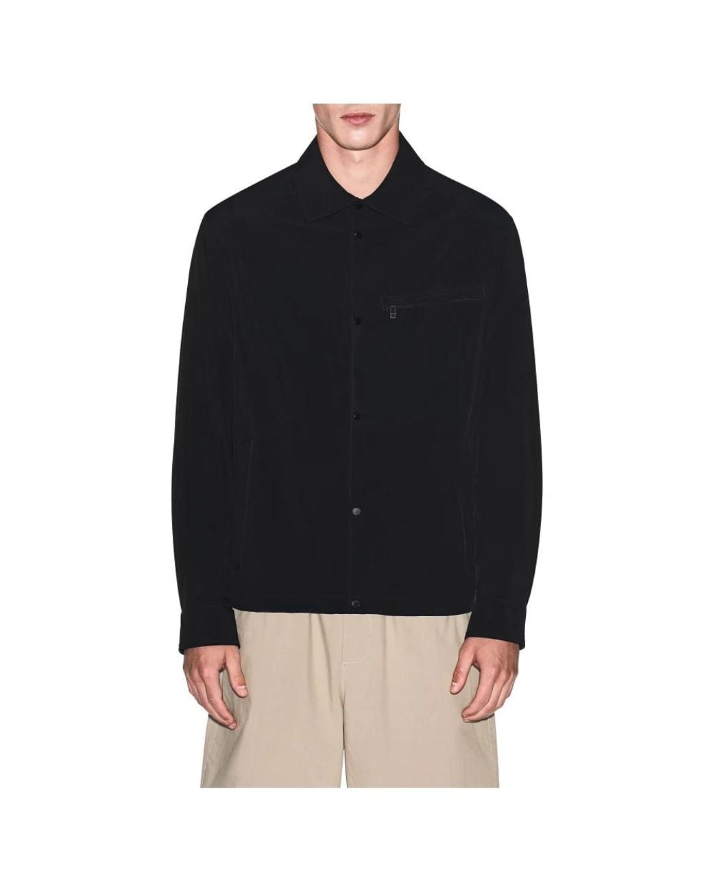 ARMANI EXCHANGE Black Light Jackets for men