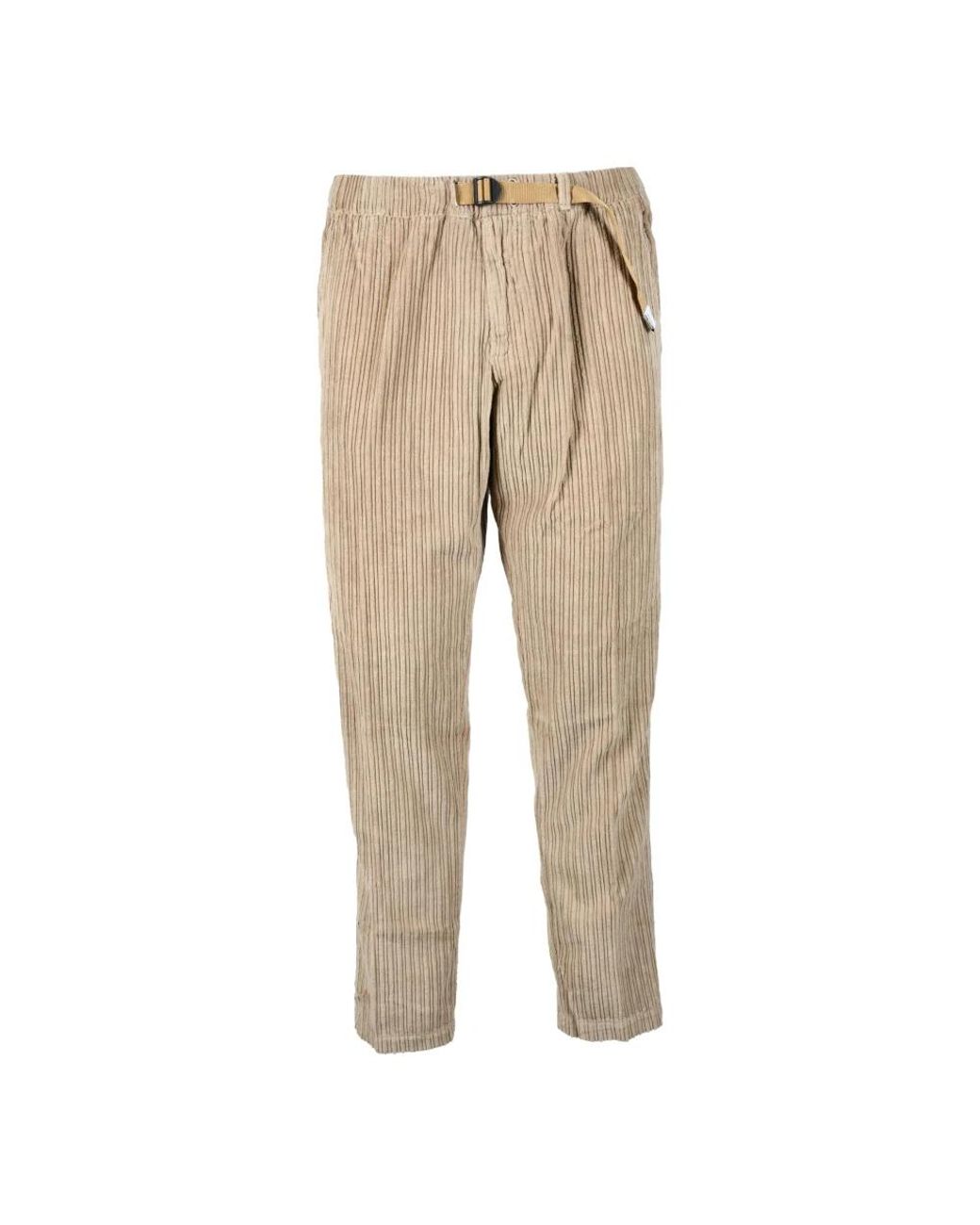 White Sand Natural Slim-Fit Trousers for men