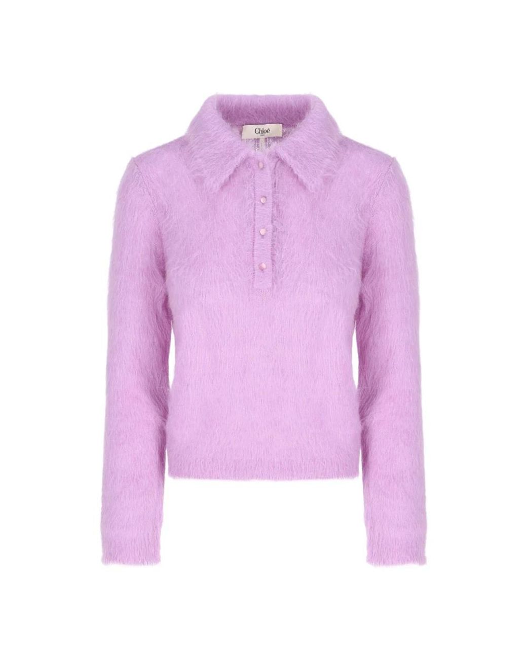 Chloé Purple Round-Neck Knitwear