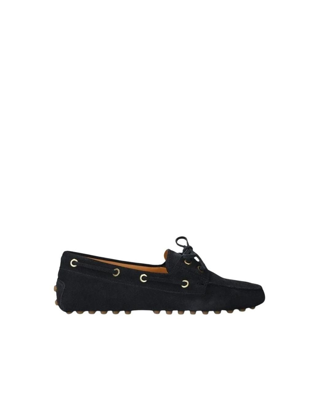 Tod's Black Boat Shoes