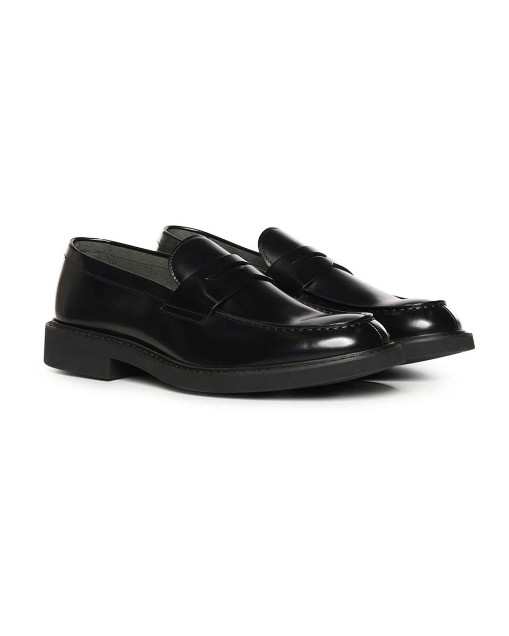 Doucal's Black Loafers for men