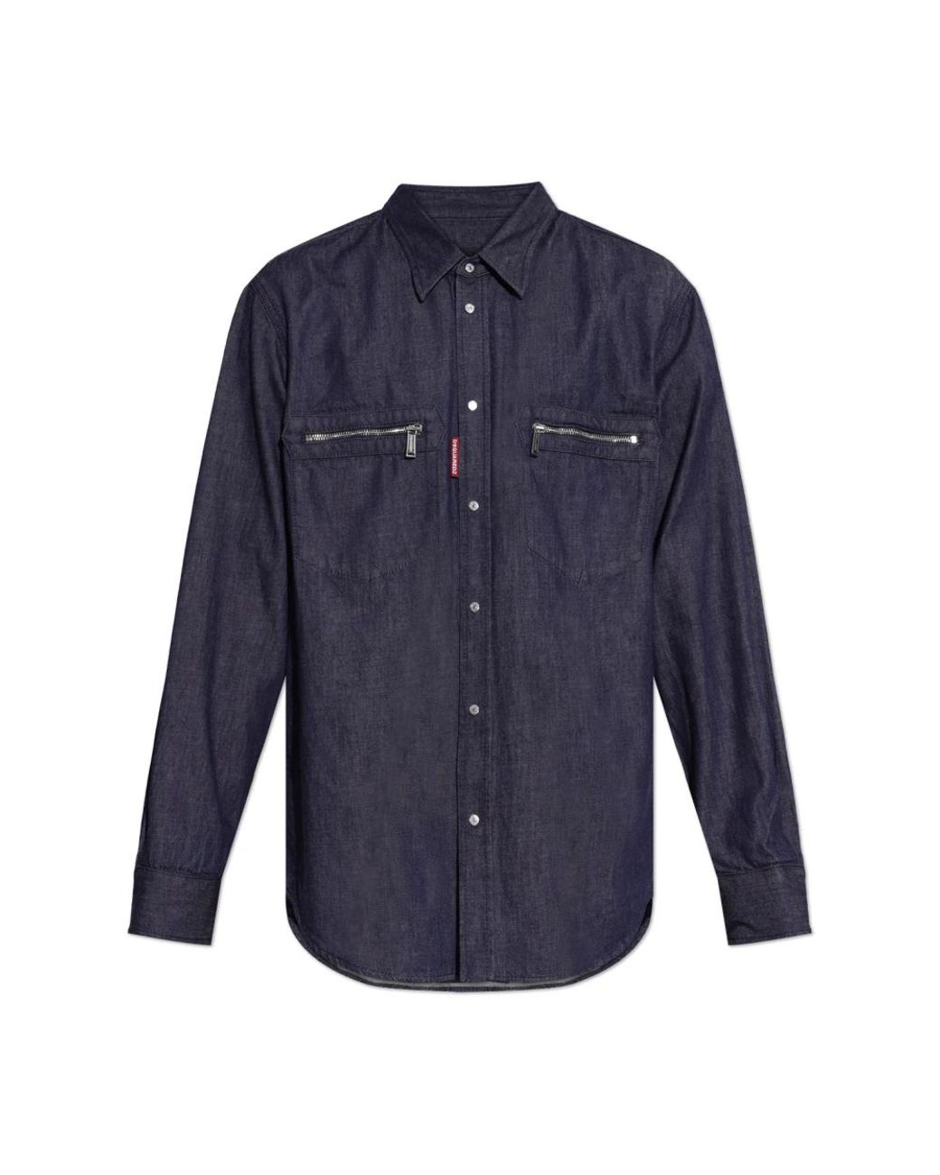 DSquared² Blue Denim Shirts for men