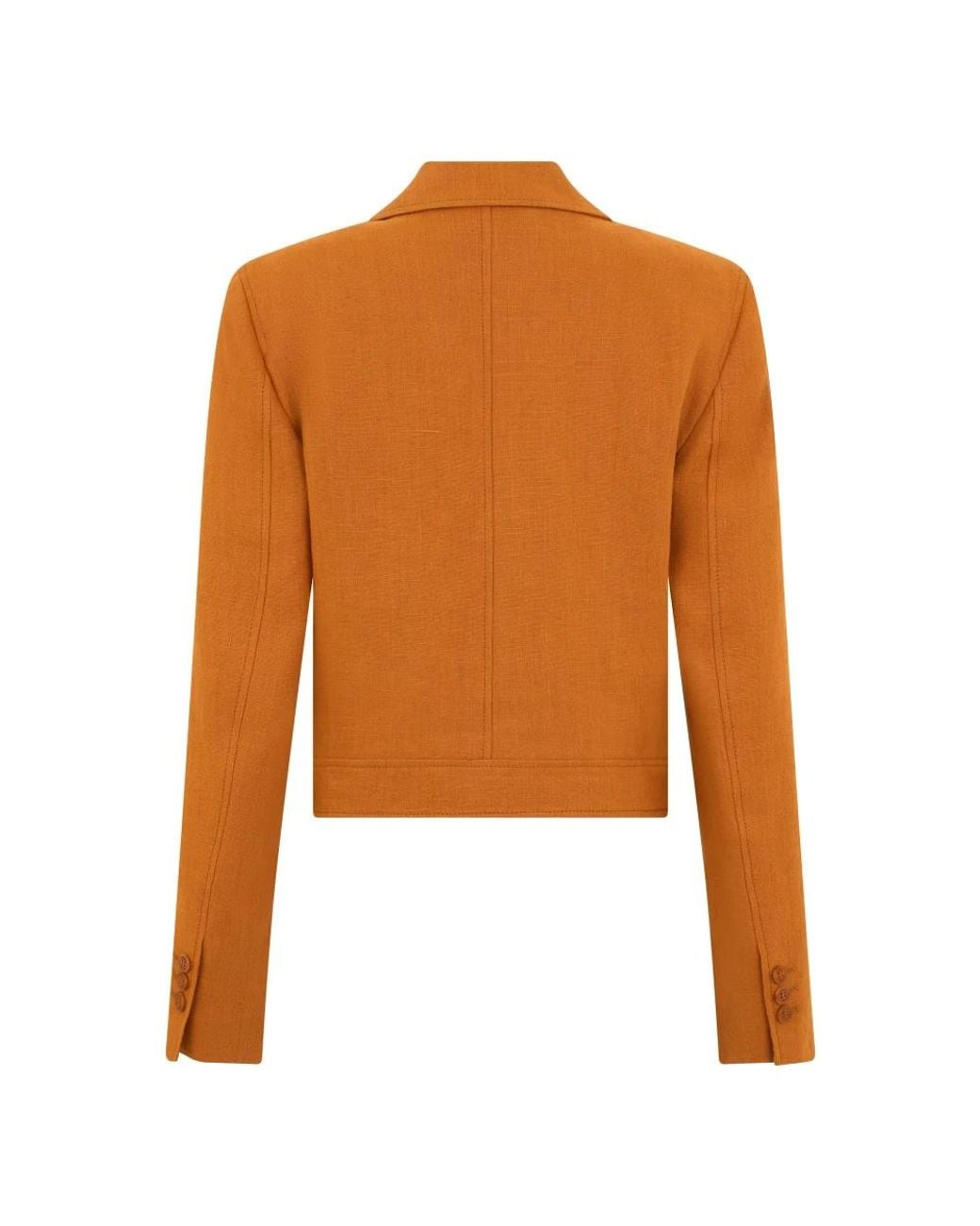 Alberta Ferretti Orange Blazers