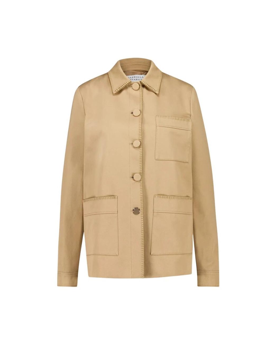 Gabriela Hearst Jassen ,Bruin ,Katoen Ulu Chore Jacket in het Natural