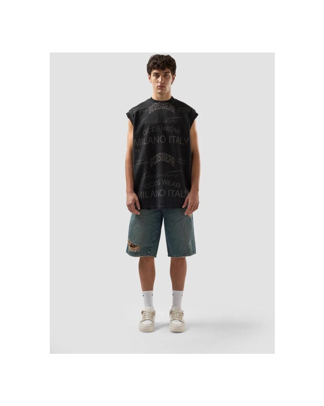 Gcds Black Sleeveless Tops for men
