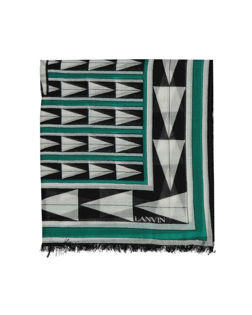 Lanvin Wool Scarf in het Green