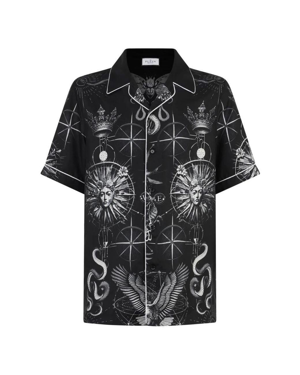 Philipp Plein Black Short Sleeve Shirts for men