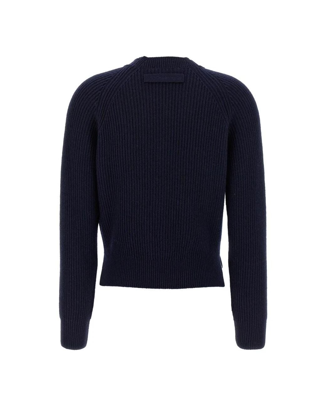 Victoria Beckham Blue V-Neck Knitwear