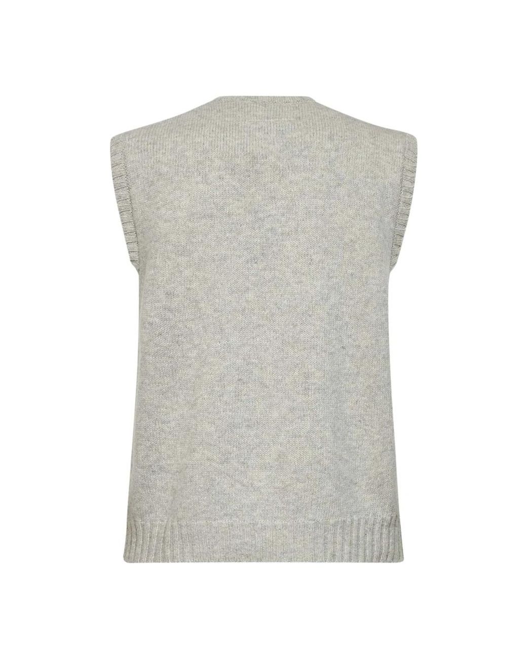 MM6 by Maison Margiela Gray Sleeveless Jumpers for men