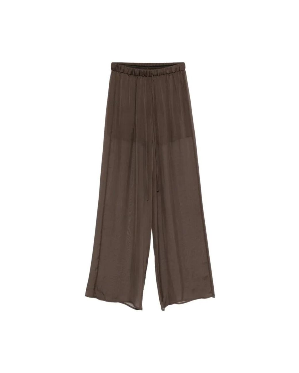 Alysi Brown Wide Trousers