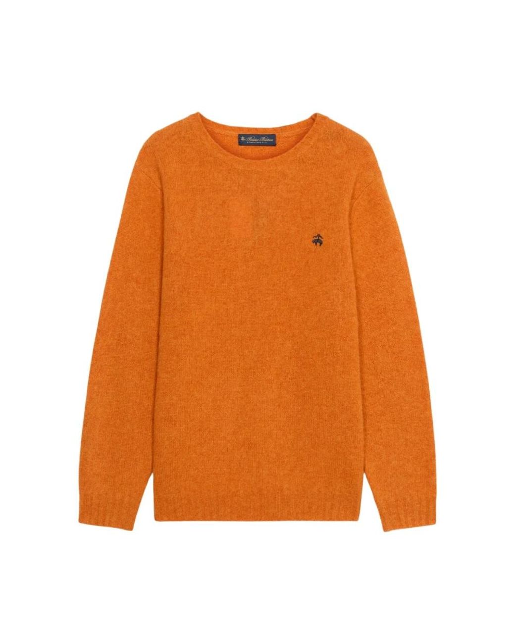 Brooks Brothers Orange Round-Neck Knitwear for men