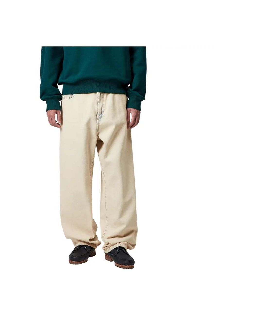 Carhartt Green Straight Trousers for men