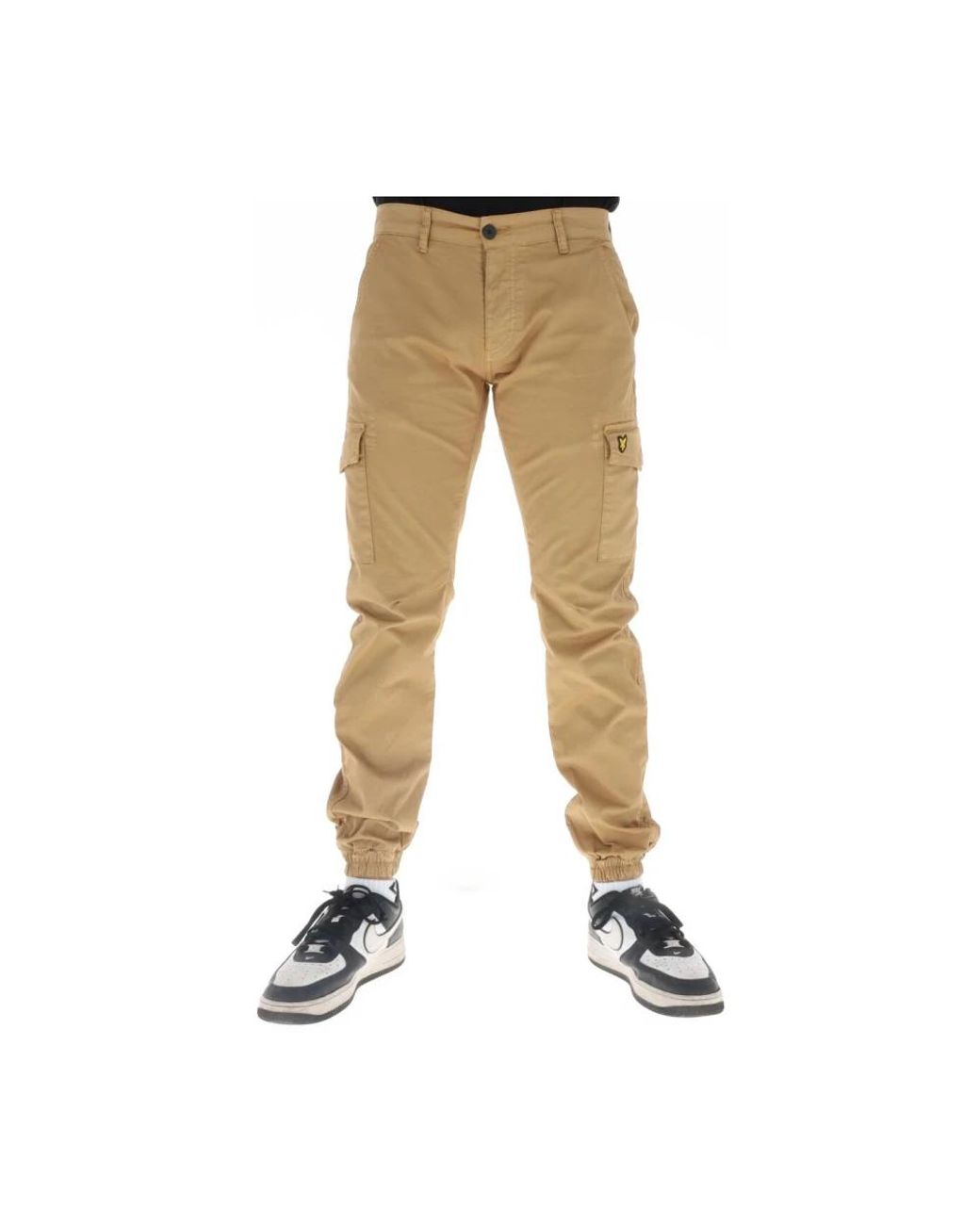 Lyle & Scott Natural Slim-Fit Trousers for men