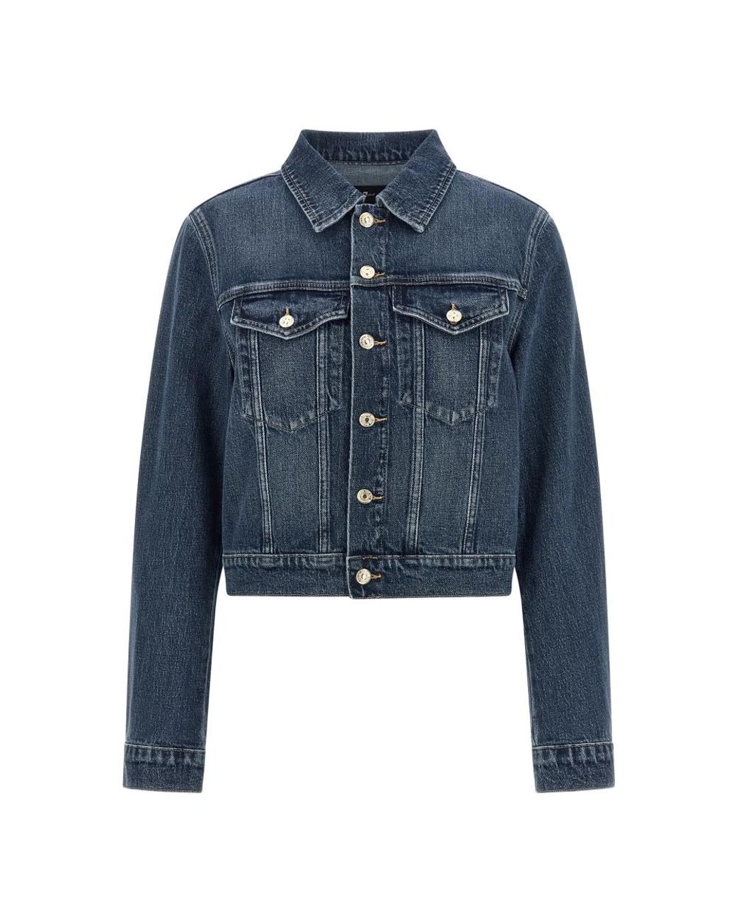 7 For All Mankind Blue Denim Jackets