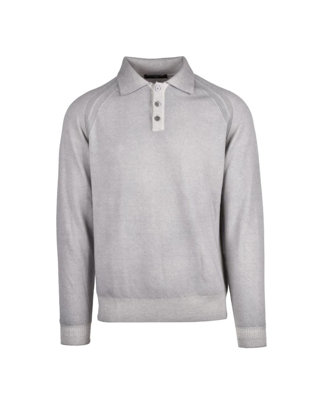 Daniele Fiesoli Gray Polo Shirts for men