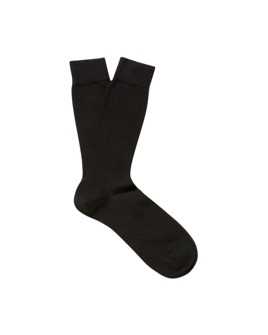 Sunspel Cotton Socks in het Black voor heren