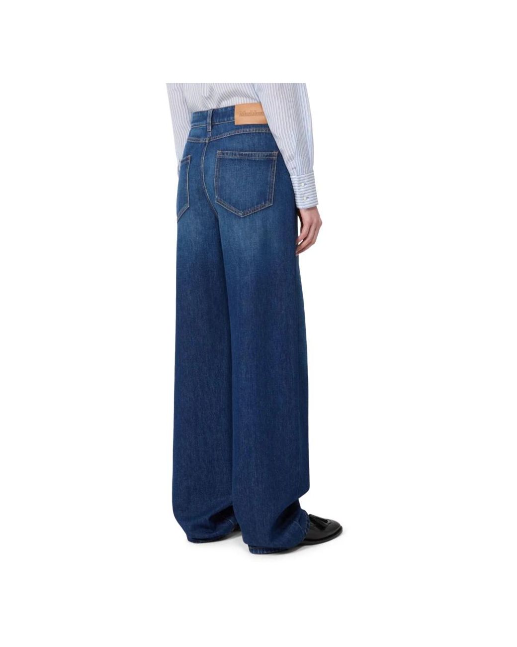 Max Mara Blue Wide Jeans
