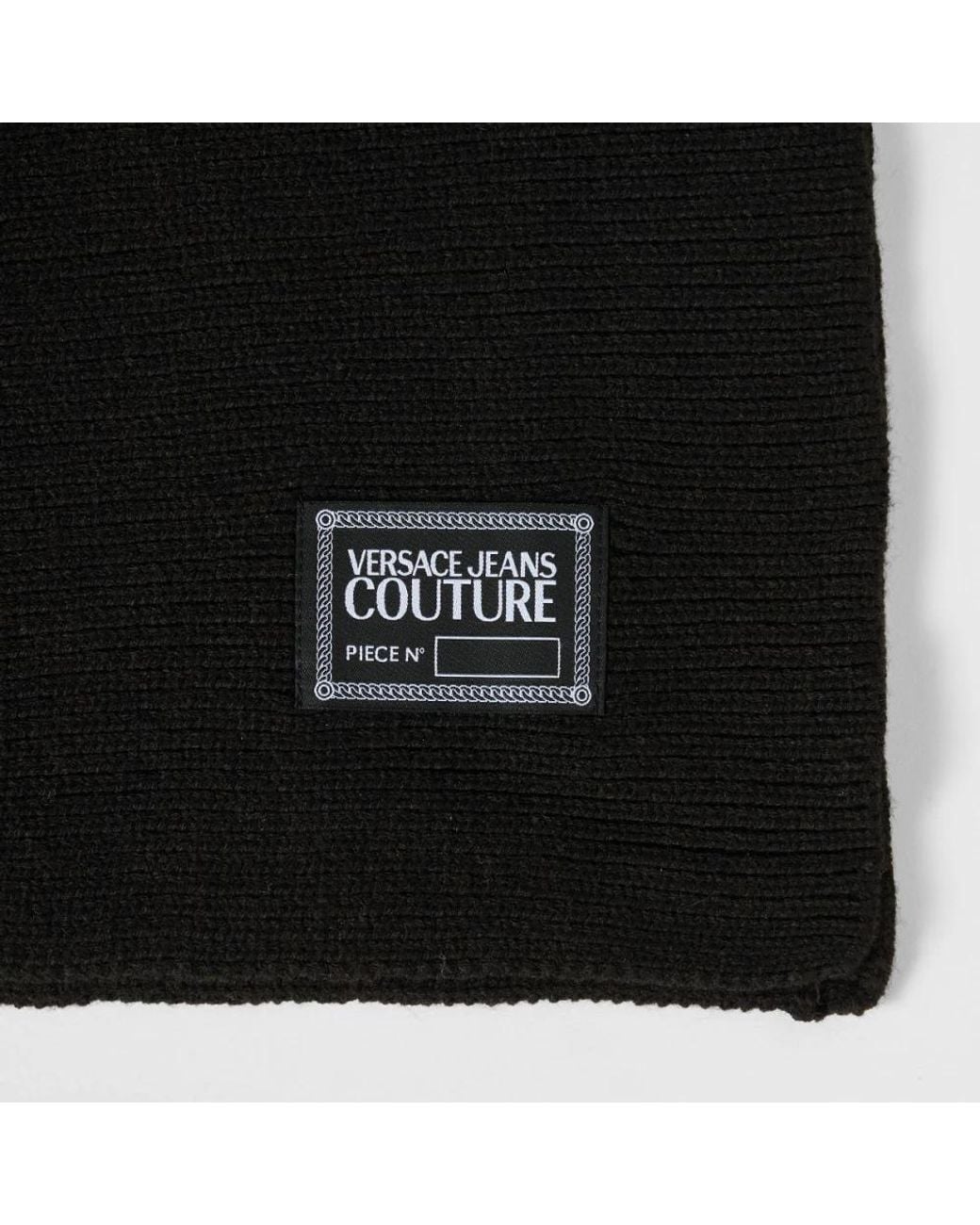 Versace Jeans Couture Black Winter Scarves