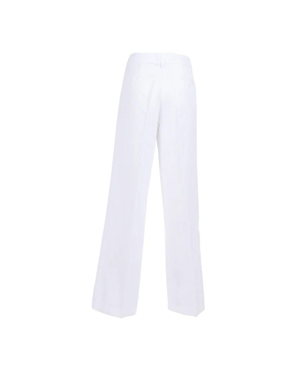 Aspesi White Wide Trousers