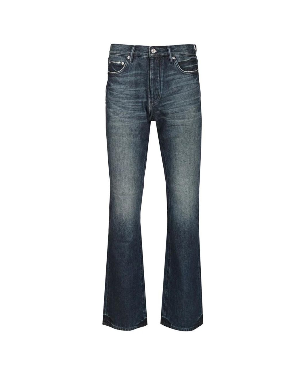 Purple Brand Blue Flared Jeans for men