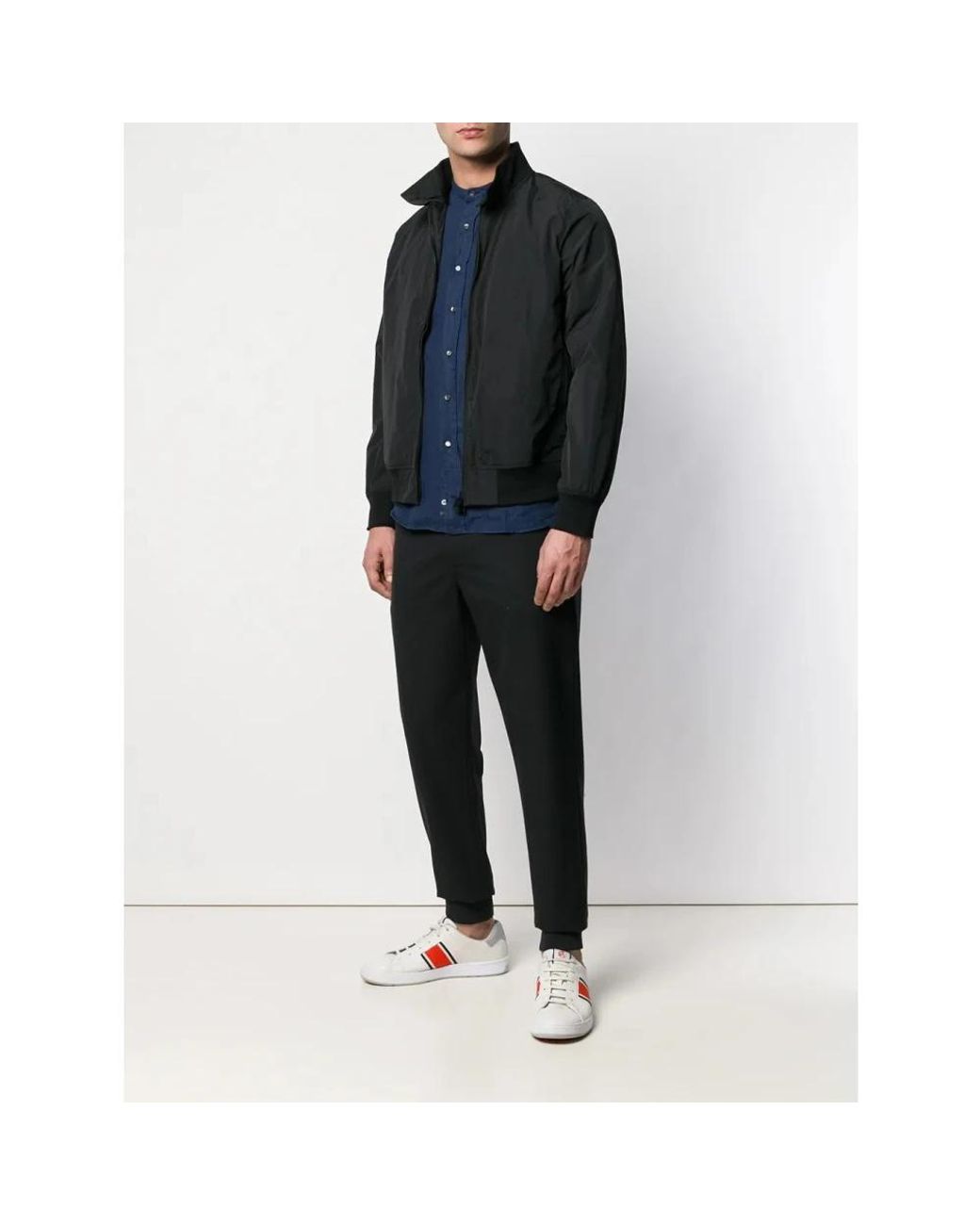 Aspesi Black Bomber Jackets for men