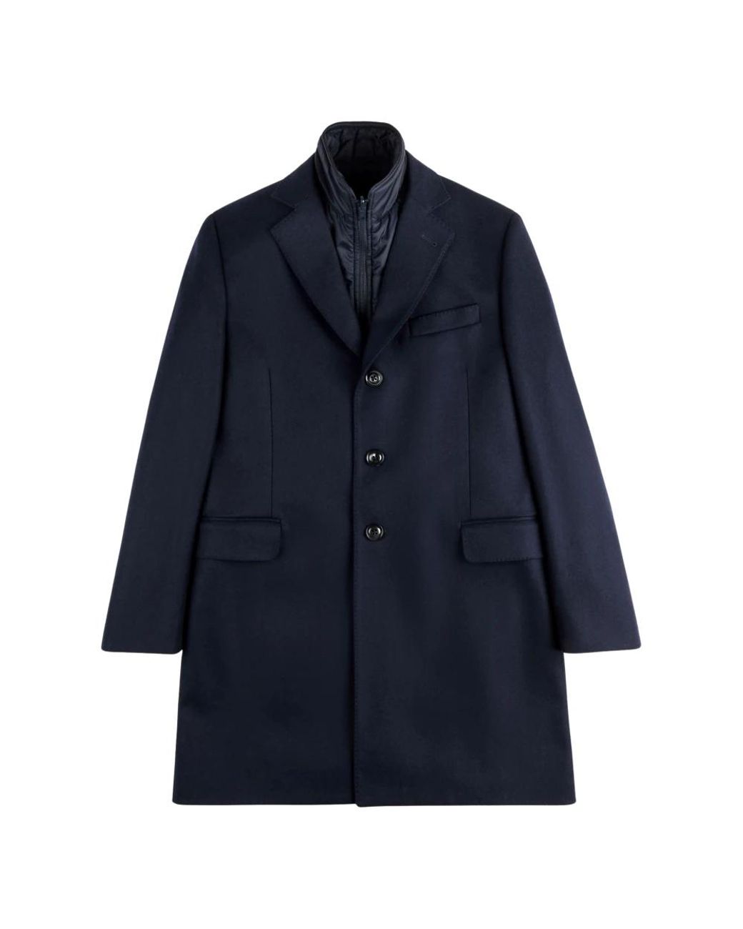 Fay Blue Single-Breasted Coats for men