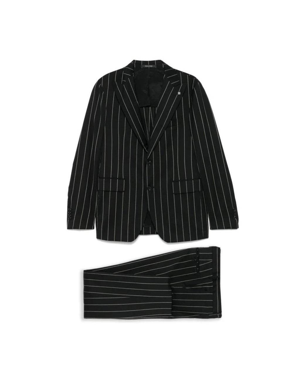 Tagliatore Pinstripe Suit in het Black voor heren