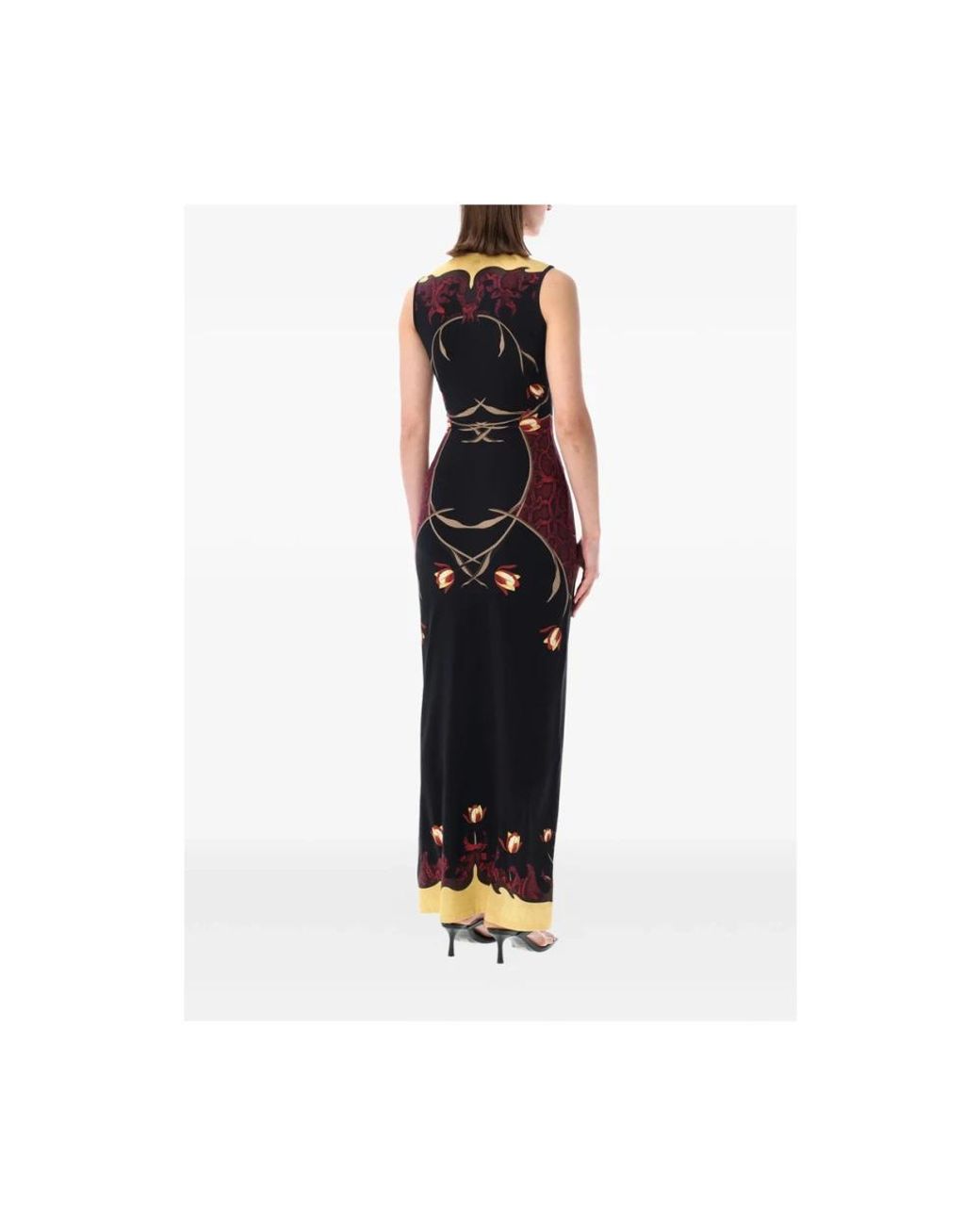 MARINE SERRE Black Maxi Dresses